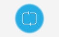 Replay vector icon sign symbol