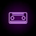 replay sign neon icon. Elements of music set. Simple icon for websites, web design, mobile app, info graphics