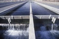 Replenishing lakes at the Fish Springs Hatchery, North of Lone Pine, CA Royalty Free Stock Photo