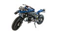 All terrain motorcycle toy assembled using lego blocks Royalty Free Stock Photo