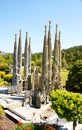 Replica of the Basilica of the Sagrada Familia of Barcelona in Catalonia in miniature in Torrelles del Llobregat