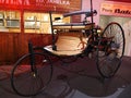 Replica of Benz Patent-Motorwagen tricycle, built in 1885 Royalty Free Stock Photo