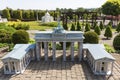 Replica of Brandenburg Gate Berlin, Germany, Miniature Park , Inwald, Poland Royalty Free Stock Photo