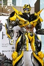 The Replica of Bumblebee robot statue