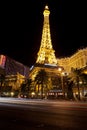 Replica of Eiffel Tower at the Paris Hotel Royalty Free Stock Photo