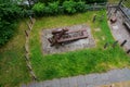 A replica English Civil War cannon at Morgans Mount on the Chester city walls Royalty Free Stock Photo