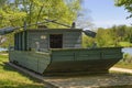 Replica of an historical flatboat in Kingsport, Tennessee