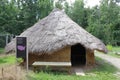 Replica of Hopewell structures outside the Fort Ancient Museum Park