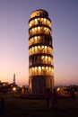 The replica of Leaning Tower of Pisa