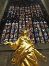 Replica Of Madonna Statue Inside The Cathedral Of Milan, Italy