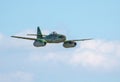 Replica German Me 262 Jet Fighter in Flight Royalty Free Stock Photo