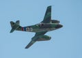 Replica German Me 262 Jet Fighter in Flight Royalty Free Stock Photo