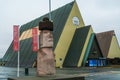 Replica of the Moai Statue in front of the Fram museum in Oslo, Norway Royalty Free Stock Photo