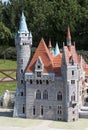 Replica of Moszna Castle, Miniature Park `Dream world`, Inwald, Poland