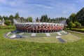 Replica of National Stadium in Warsaw, Miniature Park , Inwald, Poland Royalty Free Stock Photo