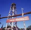 replica, old fortin mercedes founded in 1833, by the desert campaign, by juan martin de rosas patagonia argentina Royalty Free Stock Photo