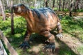 Replica of one dinosaur in Dino Park, Portugal, in real size