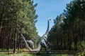 Replica of one very big dinosaur in Dino Park, Portugal, in real size