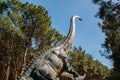 Replica of one very big dinosaur in Dino Park, Portugal, in real size