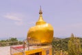 The replica of Phra That In-Kwaen (Hanging Golden Rock) at Koh (