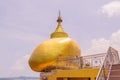 The replica of Phra That In-Kwaen (Hanging Golden Rock) at Koh (