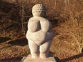 Replica of the prehistoric Venus of Willendorf, Austria, Europe.