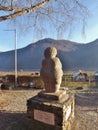 Replica of the prehistoric Venus of Willendorf, Austria, Europe.