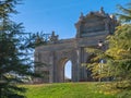 Replica of the Puerta de Alcala in Madrid, in the Europa park of Torrejon de Ardoz