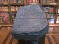 Replica of the rosetta stone in the british museum Royalty Free Stock Photo