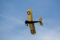 A replica Royal Aircraft Factory SE5 fighter plane