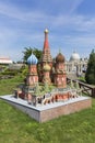 Replica of Saint Basil`s Cathedral Moscow, Russia, Miniature Park, Inwald, Poland Royalty Free Stock Photo