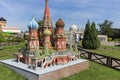 Replica of Saint Basil`s Cathedral Moscow, Russia, Miniature Park , Inwald, Poland Royalty Free Stock Photo