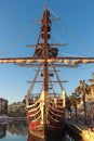 Replica of a Spanish Galleon at Alicante Harbour, Spain