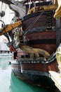 Replica Spanish Galleon Neptune, Porto Antico, Genoa, Italy. Royalty Free Stock Photo