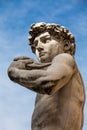 Replica of Statue of David by Michelangelo placed at the Piazza della Signoria in Florence Royalty Free Stock Photo