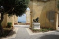 A replica of the statue Les Gavroches `The street boys` by the Maltese sculptor Antonio Sciortino. Valletta, Malta.