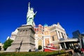 Replica of Statue of Liberty in front of New York - New York hot