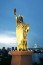 Replica of Statue of Liberty in Tokyo, Japan Royalty Free Stock Photo