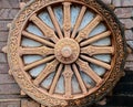 Replica of stone wheel of Konark Royalty Free Stock Photo