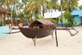 Replica of traditional Papuan boat