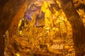 Replica treasures inside serpent cave tunnel For both Thai and foreign tourists to trave.