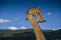 Replica viking long boat, Gloppenfjord, Norway