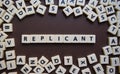 Replicant letter tiles