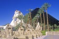 Replicas of Sphinx and Pyramid at the Luxor Hotel and Casino, Las Vegas, NV