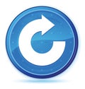 Reply arrow icon midnight blue prime round button Royalty Free Stock Photo