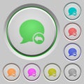 Reply blog comment push buttons