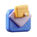 Reply Email 3D Icon for Quick and Efficient Message Responses in Digital Communication with a Professional Look