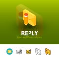 Reply icon in different style