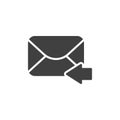 Reply mail message vector icon