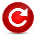 Reply rotate icon elegant red round button